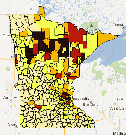 Number of American Indian Students by Districts