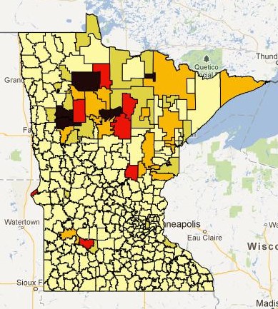 American Indian Students as Percentage of Population